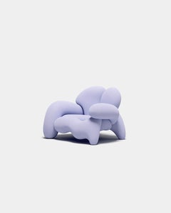 Poltrona di lusso Morphologica di Misha Kahn per Meritalia - Edizione limitata Lilac