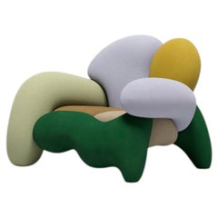 Luxury Morphologica Armchair by Misha Kahn for Meritalia - Nebraska Bouclé Wool