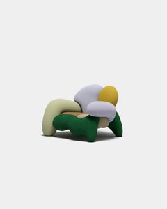 Luxury Morphologica Armchair by Misha Kahn for Meritalia - Nebraska Bouclé Wool