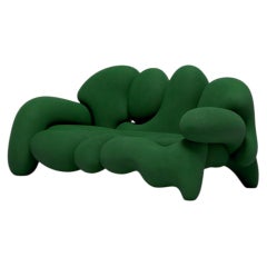 Luxury Morphologica Sofa by Misha Kahn for Meritalia - Green Bouclé Wool
