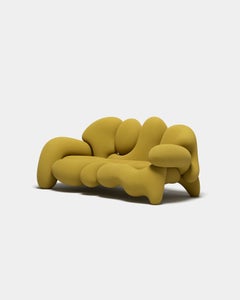 Luxury Morphologica Sofa by Misha Kahn for Meritalia - Mustard Bouclé Wool
