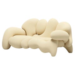 Luxury Morphologica Sofa by Misha Kahn for Meritalia - Cream Bouclé Wool