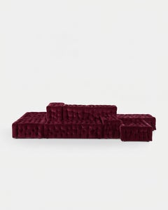 Luxury La Michetta Modular Sofa by Gaetano Pesce for Meritalia - Velvet Blush