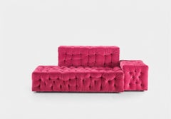 Gaetano Pesce for Meritalia "La Michetta" Luxury Modular Sofa in Pink Velvet