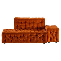 Gaetano Pesce for Meritalia "La Michetta" Luxury Modular Sofa in Ochre Velvet