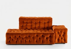 Gaetano Pesce for Meritalia "La Michetta" Luxury Modular Sofa in Ochre Velvet