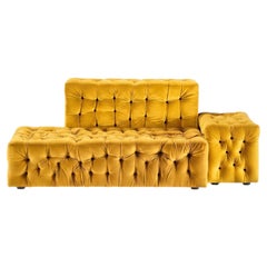 Gaetano Pesce for Meritalia "La Michetta" Luxury Modular Sofa in Yellow Velvet