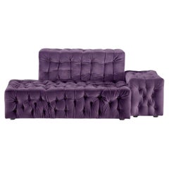 Gaetano Pesce for Meritalia "La Michetta" Luxury Modular Sofa in Purple Velvet