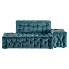 Gaetano Pesce for Meritalia "La Michetta" Luxury Modular Sofa in Steel Velvet