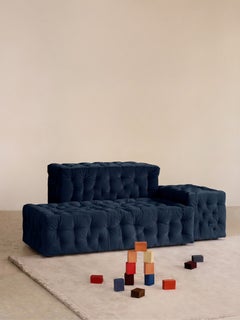 Gaetano Pesce for Meritalia "La Michetta" Luxury Modular Sofa in Navy Velvet
