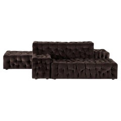 Italian La Michetta Modular Sofa by Gaetano Pesce for Meritalia - Velvet Brown