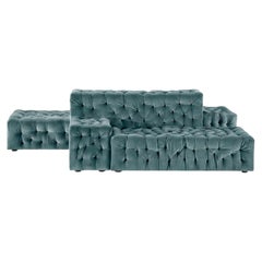Italian La Michetta Modular Sofa by Gaetano Pesce for Meritalia - Velvet Steel