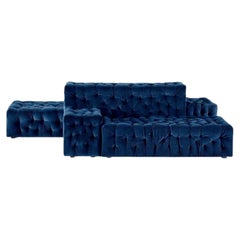Italian La Michetta Modular Sofa by Gaetano Pesce for Meritalia - Velvet Cobalt