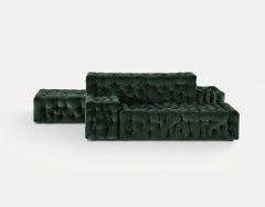 Italian La Michetta Modular Sofa by Gaetano Pesce for Meritalia - Velvet Forest