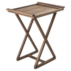 Riva 1920 „Cameriere Wood“ – Klappbarer Tablettständer aus massivem Nussbaumholz von Authentic Design