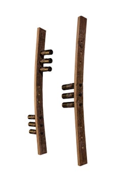 Riva 1920 Barrique Slab Reclaimed Barolo Stave Wall-Mounted Wine Rack