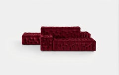 Italian La Michetta Modular Sofa by Gaetano Pesce for Meritalia - Velvet Red