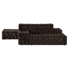 Italian La Michetta Modular Sofa by Gaetano Pesce for Meritalia - Velvet Brown