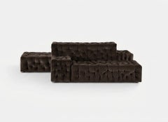 Italian La Michetta Modular Sofa by Gaetano Pesce for Meritalia - Velvet Brown