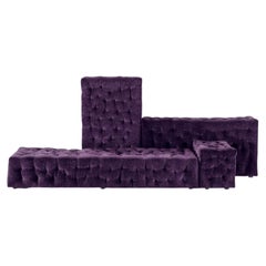 Luxury La Michetta Modular Sofa by Gaetano Pesce for Meritalia - Velvet Purple