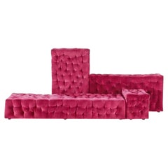Luxury La Michetta Modular Sofa by Gaetano Pesce for Meritalia - Velvet Pink