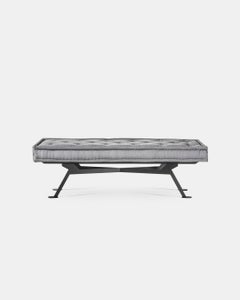 Achille Castiglioni for Meritalia "Fix" Rectangular Bench / Seat in Gray Cotton