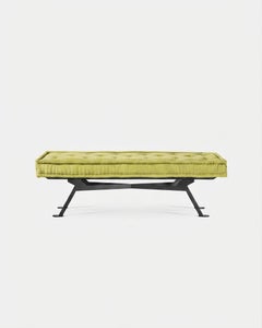 Achille Castiglioni for Meritalia "Fix" Rectangular Bench / Seat in Green Cotton