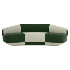 Sofá escultural posmoderno «Hug» de Cristian Mohaded para Meritalia, de 3 plazas, color verde