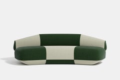 Sofá escultural posmoderno «Hug» de Cristian Mohaded para Meritalia, de 3 plazas, color verde