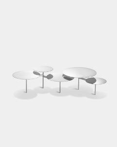 Carlo Contin for Meritalia Snake5 Articulated Mirror-Polished Steel Coffee Table