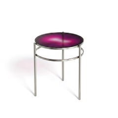 Cristián Mohaded for Meritalia Eyes 40 Violet Glass and Metal Coffee Table