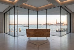 Cantori Icaro Canaletto Walnut and Patinated Bronze Sideboard and Buffet 3 doors