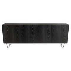 Cantori Icaro Black Ash and Patinated Bronze Sideboard and Buffet - 4 doors
