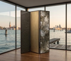 Cantori Vico Modern Sculptural 3-Panel Folding Screen Room Divider