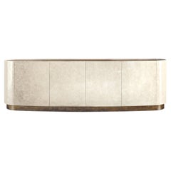 Cantori Mirto 2 Modern Four-Door Sideboard and Luxury Buffet - Mother of Pearl