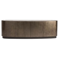 Cantori Mirto 2 Modern Four-Door Sideboard and Luxury Buffet - Patinated Bronze