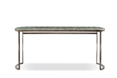 Cantori Venezia Nesting Entryway Console table in Bronze and Green - Low model