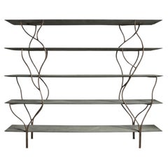 Cantori Italy "Albero" Tree-Shaped Designer Luxury Bookshelf Shelving Unit Green