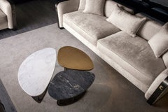 Cantori Ninfea A Low Coffee Table with Calacatta Marble Top