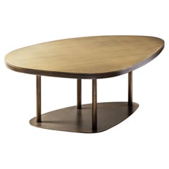 Cantori Ninfea B Low Coffee Table with Light Patinated Bronze Top