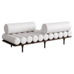 Tacchini Five to Nine Daybed and Sofa Vis-à-vis by Studiopepe - White leather