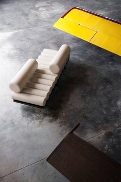 Tacchini Five to Nine Daybed and Sofa Vis-à-vis by Studiopepe - Beige leather