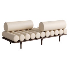 Tacchini Five to Nine Daybed and Sofa Vis-à-vis by Studiopepe - Beige leather