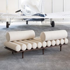Tacchini Italia Five to Nine Daybed with Vis-à-vis Backrests Studiopepe Eboni 1