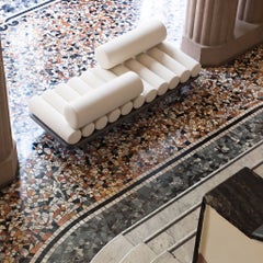 Tacchini "Five to Nine" Daybed and Sofa with Vis-à-vis Studiopepe Leather - Wood