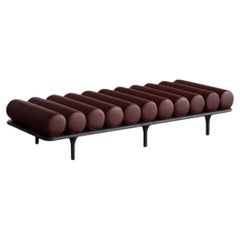 Tacchini "Five to Nine" Daybed - Bench by Studiopepe Leather Brown - Black Base