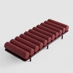 Tacchini "Five to Nine" Daybed - Bench by Studiopepe Leather Red - Red Base