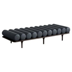Tacchini "Five to Nine" Daybed - Bench by Studiopepe Leather Black - Brown Base