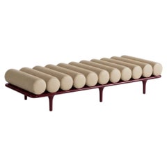 Tacchini "Five to Nine" Daybed - Bench by Studiopepe Leather Beige - Red Base