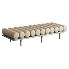 Tacchini "Five to Nine" Daybed - Bench by Studiopepe Leather Beige - Green Base